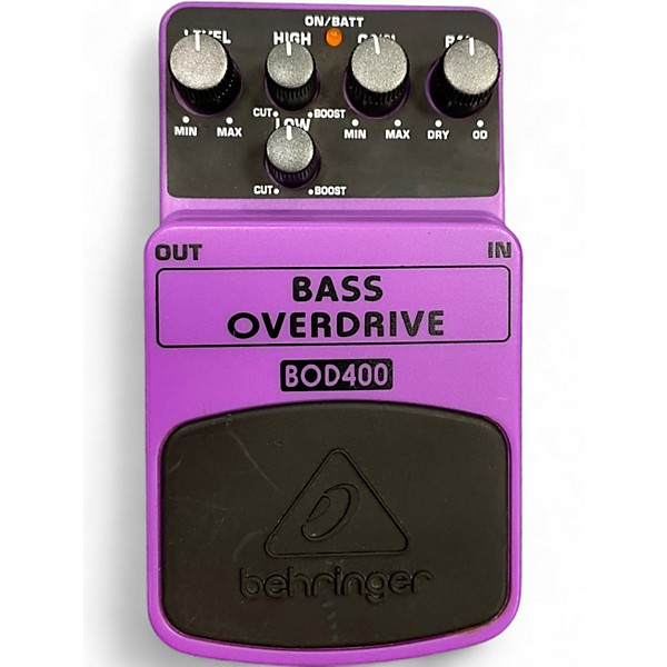 Used Behringer BOD400 Bass Overdrive Bass Effect Pedal