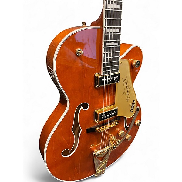 Used Gretsch Guitars G6120TGDS Round Up Orange Hollow Body Electric Guitar