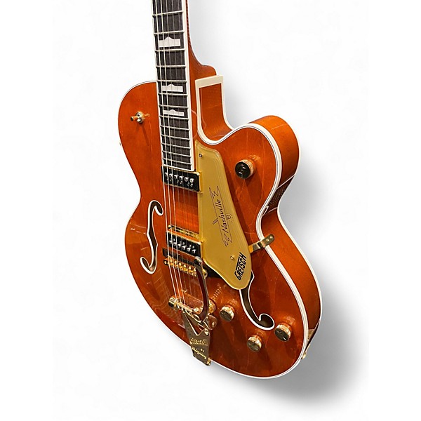 Used Gretsch Guitars G6120TGDS Round Up Orange Hollow Body Electric Guitar