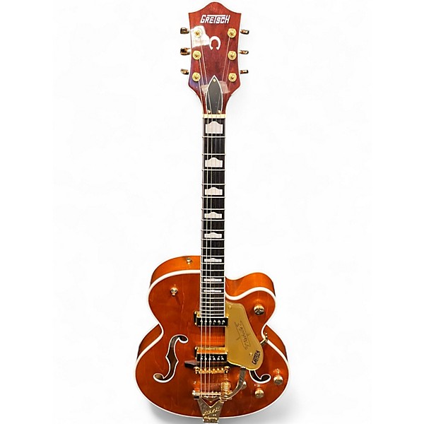 Used Gretsch Guitars G6120TGDS Round Up Orange Hollow Body Electric Guitar