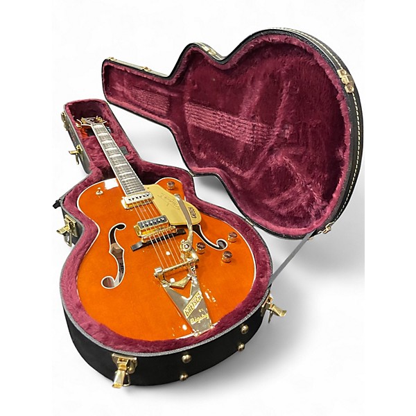 Used Gretsch Guitars G6120TGDS Round Up Orange Hollow Body Electric Guitar