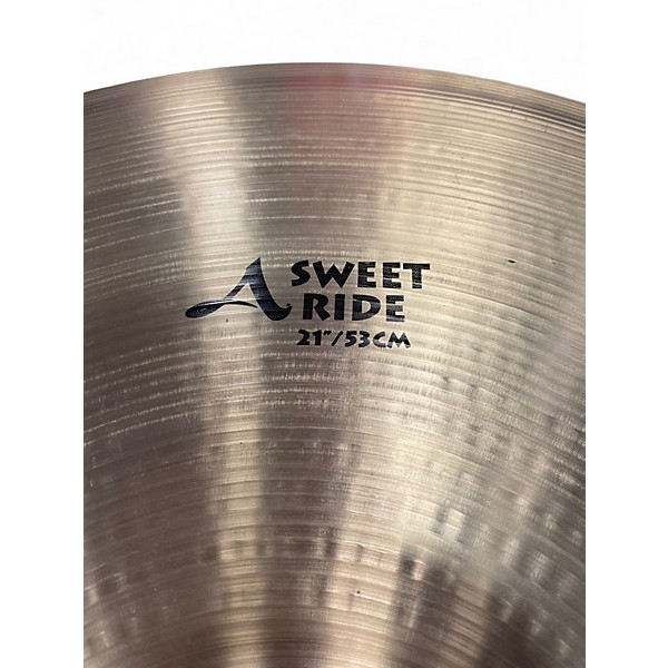 Used Zildjian 21in A Series Sweet Ride Cymbal