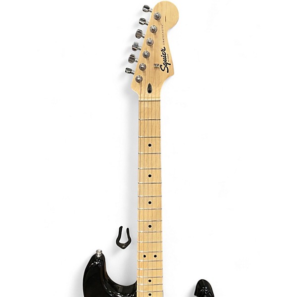 Used Squier Sonic Strat Black Solid Body Electric Guitar
