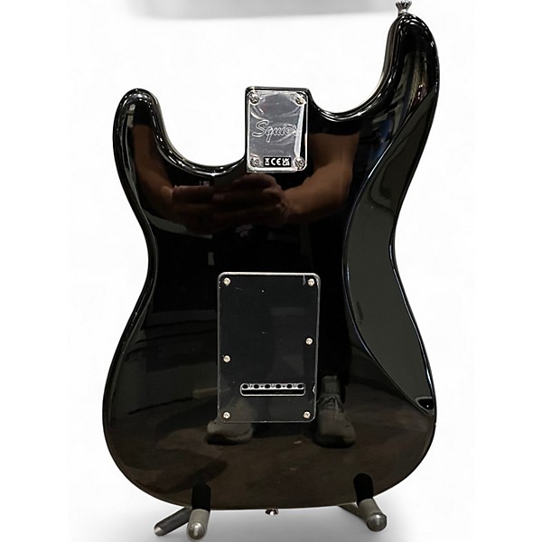 Used Squier Sonic Strat Black Solid Body Electric Guitar