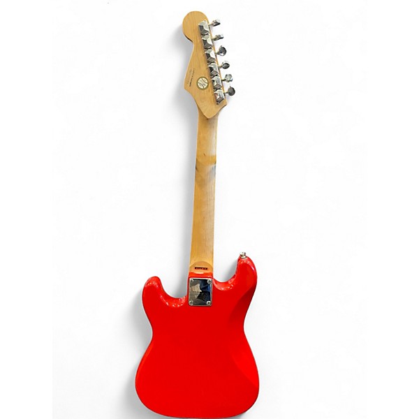 Used 2001 Squier Mini Stratocaster Torino Red Solid Body Electric Guitar