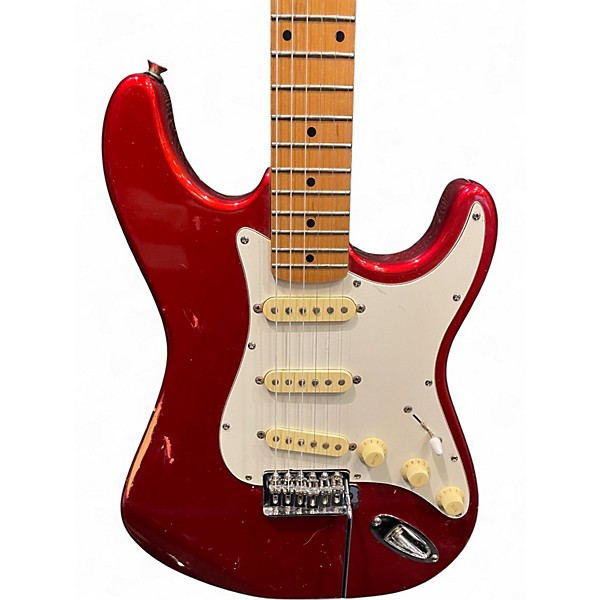 Used Samick SS-430A Candy Apple Red Solid Body Electric Guitar