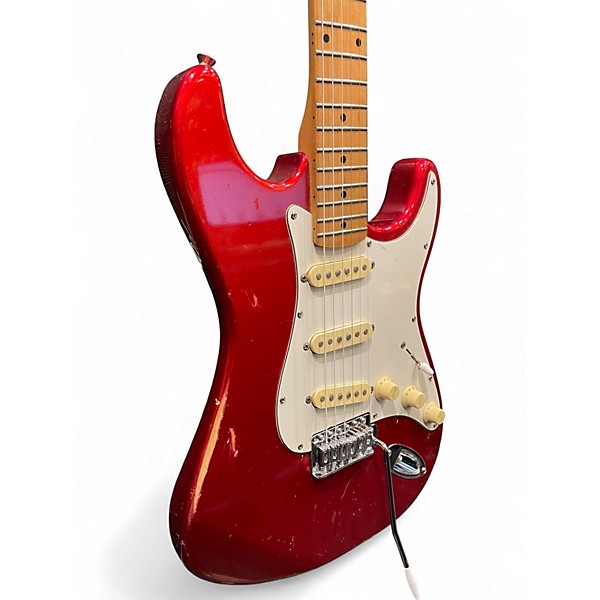 Used Samick SS-430A Candy Apple Red Solid Body Electric Guitar