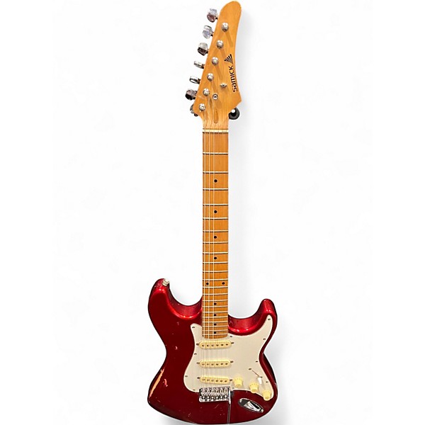 Used Samick SS-430A Candy Apple Red Solid Body Electric Guitar