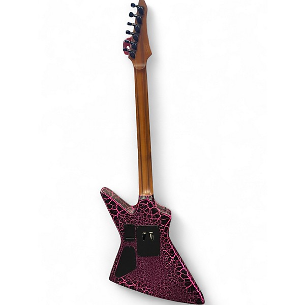 Used Balaguer TYPHON PINK CRACKLE Solid Body Electric Guitar