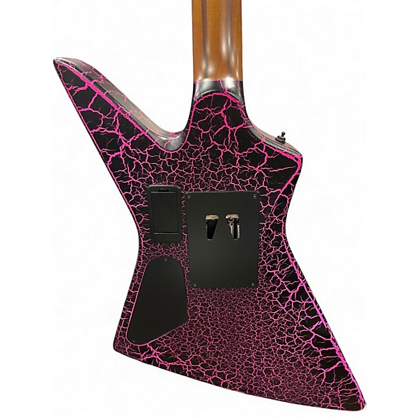 Used Balaguer TYPHON PINK CRACKLE Solid Body Electric Guitar