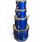 Used Ludwig 5 Piece Accent Blue Drum Kit