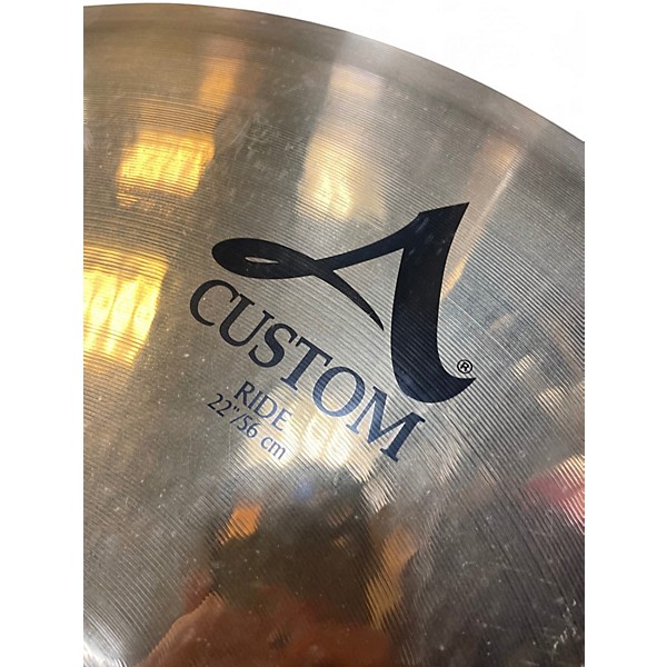 Used Zildjian 22in A Custom Ride Cymbal