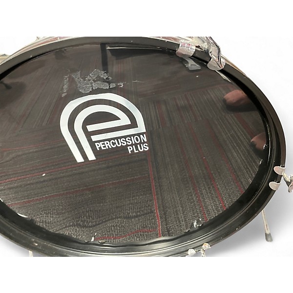 Used Percussion Plus 5 Piece 5 piece red Drum Kit