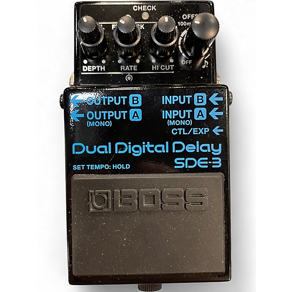 Used BOSS Dual Digital Delay SDE-3 Effect Pedal
