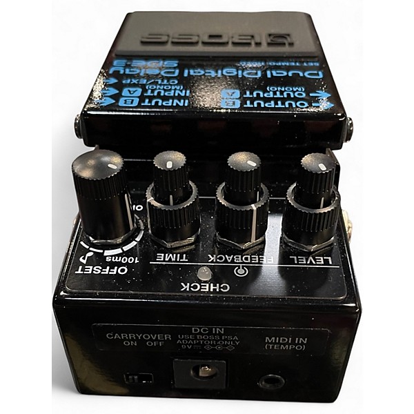 Used BOSS Dual Digital Delay SDE-3 Effect Pedal