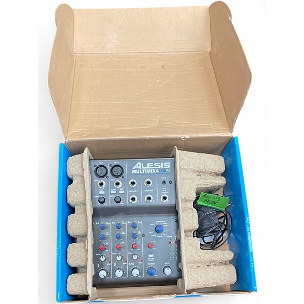 Used Alesis MultiMix 4 USB FX 4-Channel Unpowered Mixer