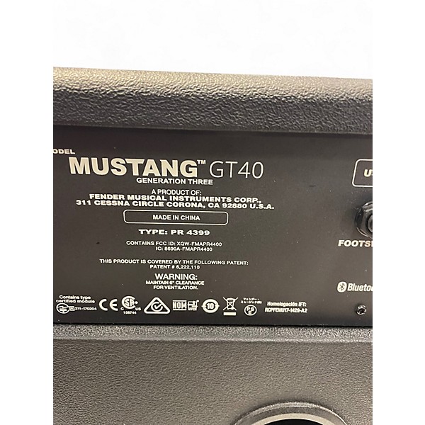 Used Fender Mustang GT 40 40W 2X6.5 Guitar Combo Amp