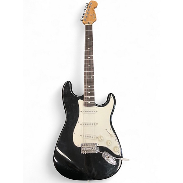 Used Fender Standard Stratocaster Black Solid Body Electric Guitar