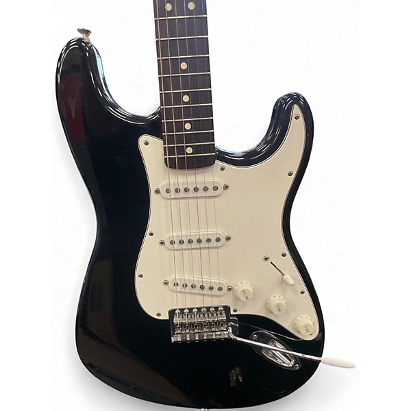 Used Fender Standard Stratocaster Black Solid Body Electric Guitar