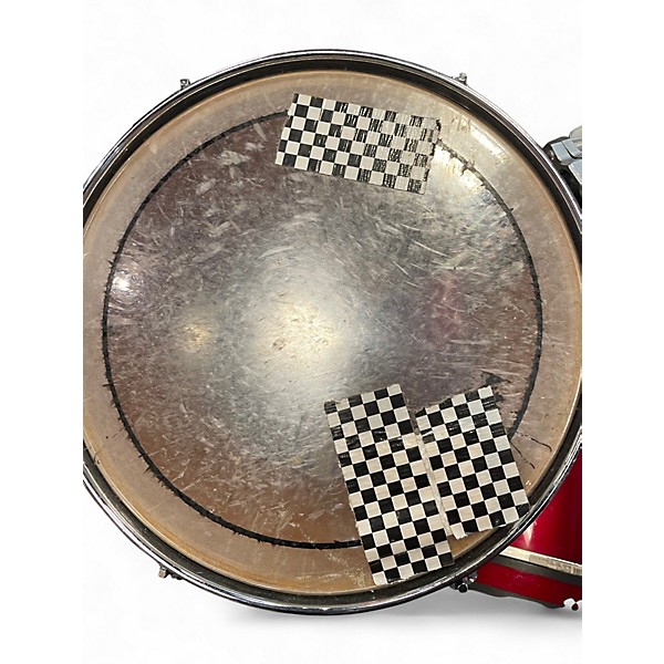 Used Yamaha 3 Piece Stage 5000 Vintage  Metallic Red Drum Kit