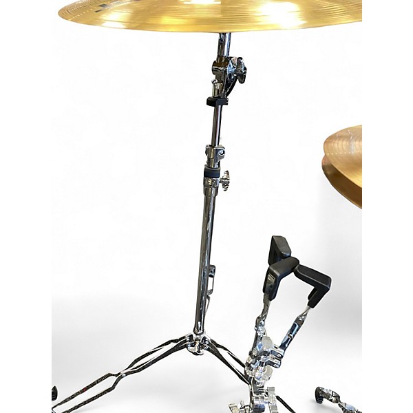 Used Ludwig 5 Piece BACKBEAT COMPLETE KIT Black Drum Kit