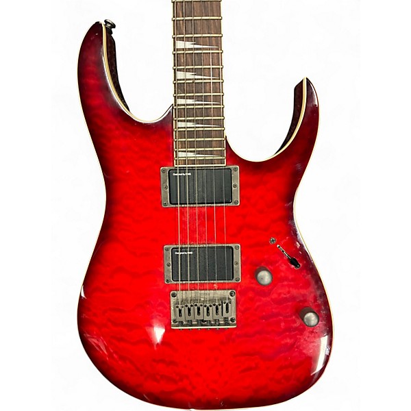 Used Ibanez RG3EX1 Transparent Red Solid Body Electric Guitar