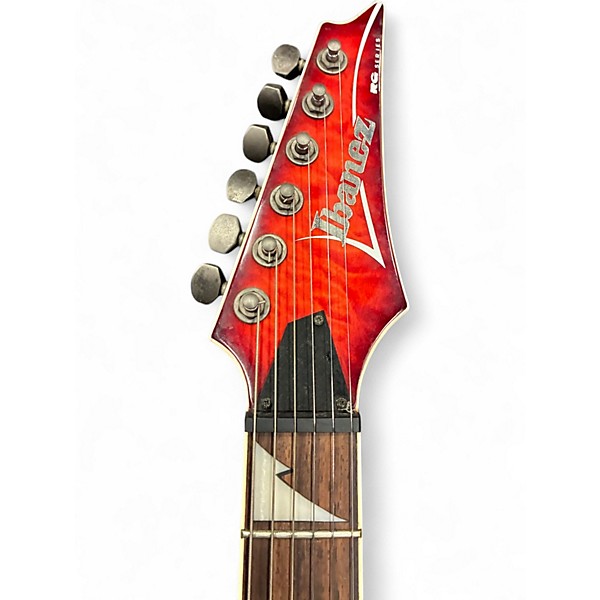 Used Ibanez RG3EX1 Transparent Red Solid Body Electric Guitar