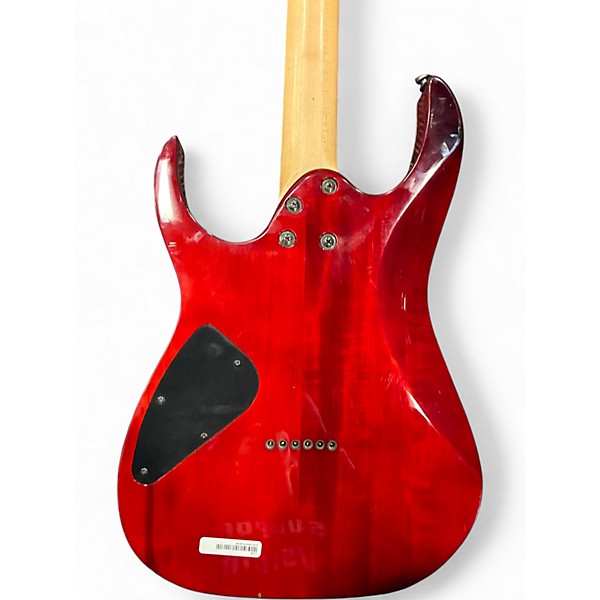Used Ibanez RG3EX1 Transparent Red Solid Body Electric Guitar