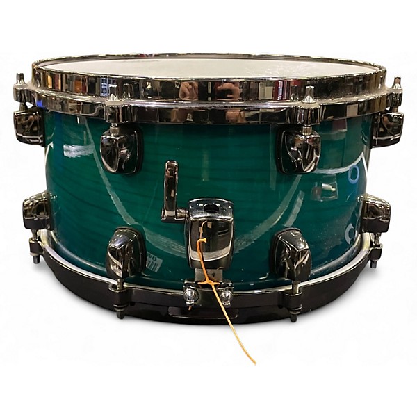 Used ddrum 13X7 Dominion Ash Teal Stain Drum