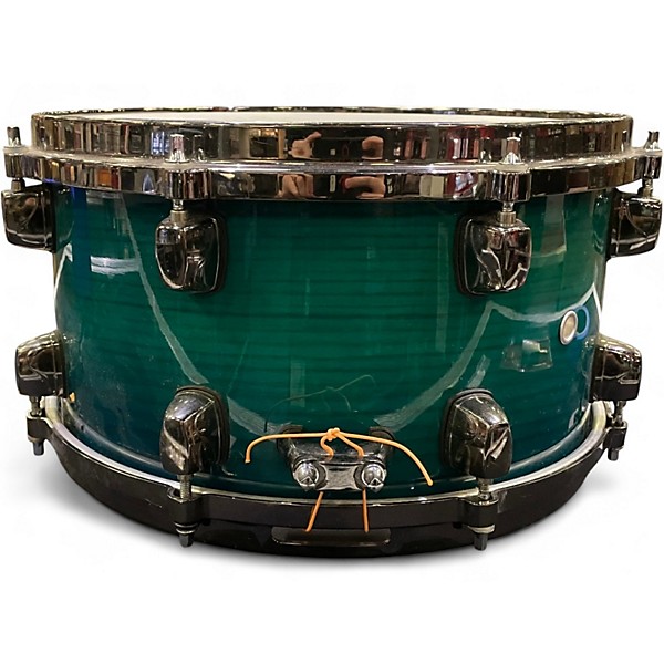 Used ddrum 13X7 Dominion Ash Teal Stain Drum