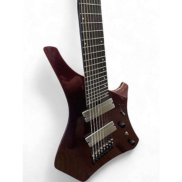 Used Ibanez Alpha A528 Multi Scale 8 String Coral Mirage Solid Body Electric Guitar