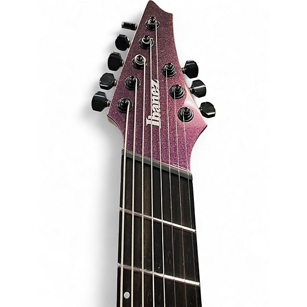 Used Ibanez Alpha A528 Multi Scale 8 String Coral Mirage Solid Body Electric Guitar
