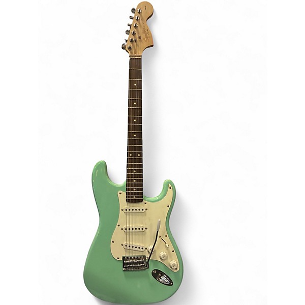 Used Squier Standard Stratocaster Seafoam Green Solid Body Electric Guitar