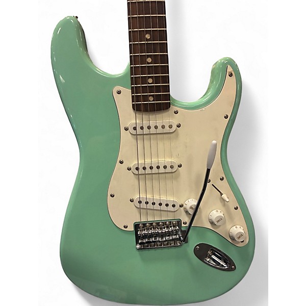 Used Squier Standard Stratocaster Seafoam Green Solid Body Electric Guitar