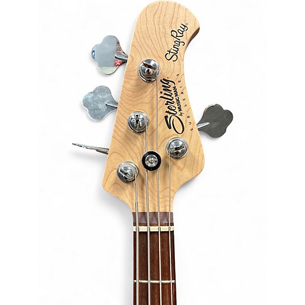 Used Sterling by Music Man sting ray Black Electric Bass Guitar