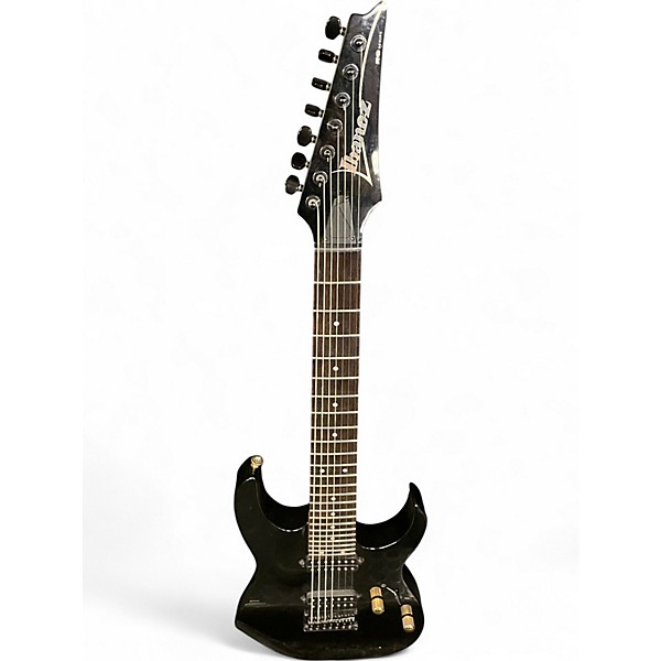 Used Ibanez RG7421 RG Series Black Solid Body Electric Guitar