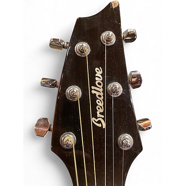 Used Breedlove Pursuit Exotic Concert Myrtlewood CE Bourbon Burst Acoustic Electric Guitar