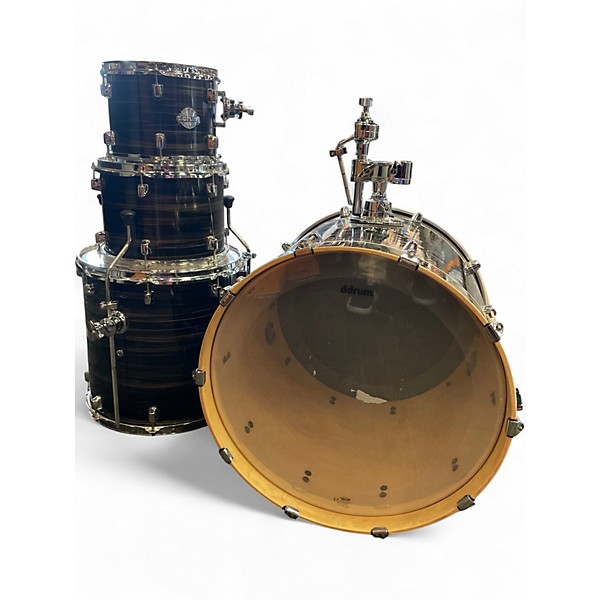 Used ddrum 4 Piece Dominion Series 4 Piece Olive Metallic  Drum Kit