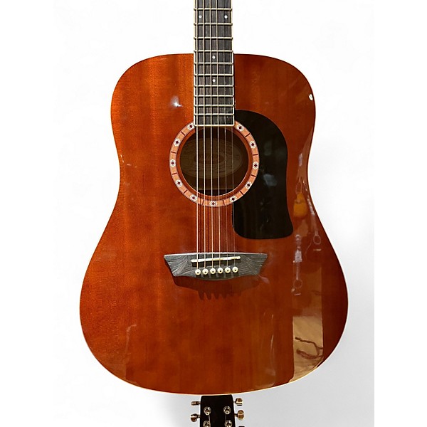 Used Washburn WD100DLMKU Mahogany Acoustic Guitar
