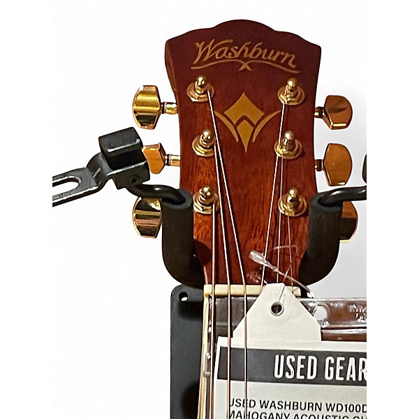 Used Washburn WD100DLMKU Mahogany Acoustic Guitar