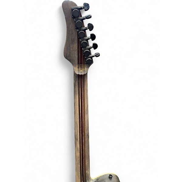 Used Schecter Guitar Research PT SLS EVIL TWIN Flat Black Solid Body Electric Guitar