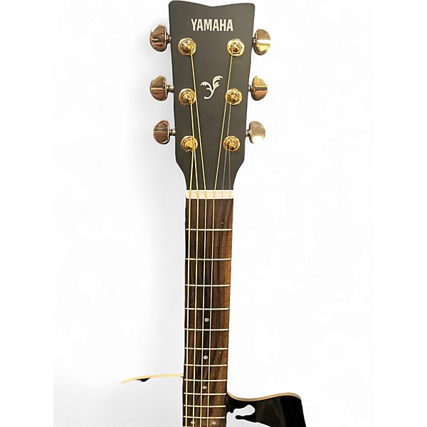 Used Yamaha FX335C Black Acoustic Electric Guitar