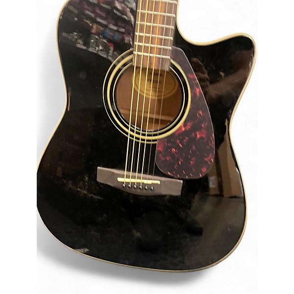 Used Yamaha FX335C Black Acoustic Electric Guitar