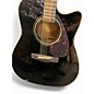 Used Yamaha FX335C Black Acoustic Electric Guitar