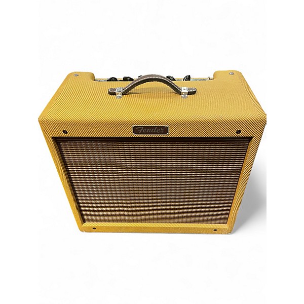 Used Fender Blues Junior Lacquered Tweed Tube Guitar Combo Amp