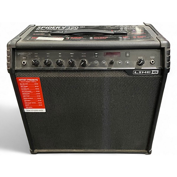 Used Line 6 Spider V 120 MkII 1x12 Guitar Combo Amp