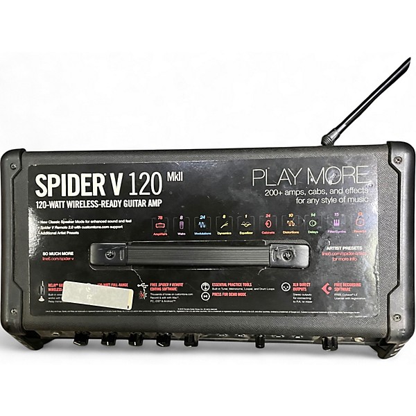 Used Line 6 Spider V 120 MkII 1x12 Guitar Combo Amp