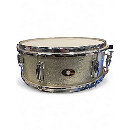 Used Slingerland 14in 14IN DELUXE STUDENT SILVER SPRINKLE Drum
