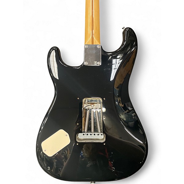 Used Fender Roland GC-1 Stratocaster Black and White Solid Body Electric Guitar