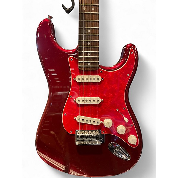 Used Squier Vintage Modified Stratocaster Metallic Red Solid Body Electric Guitar